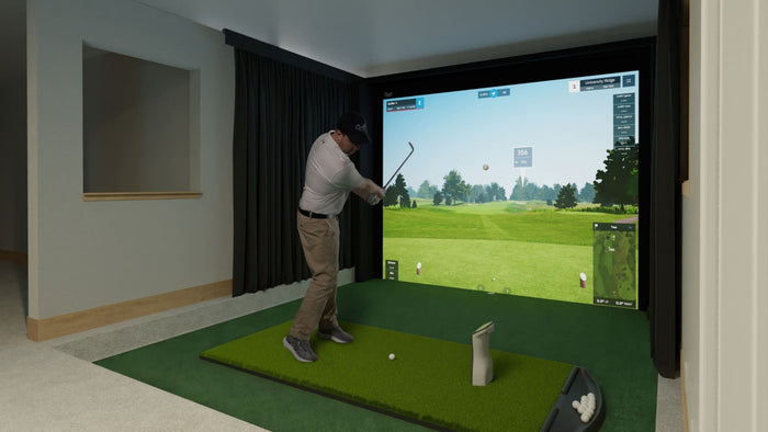 DIY Golf Simulator Enclosure Kit with Impact Screen by Carl’s Place