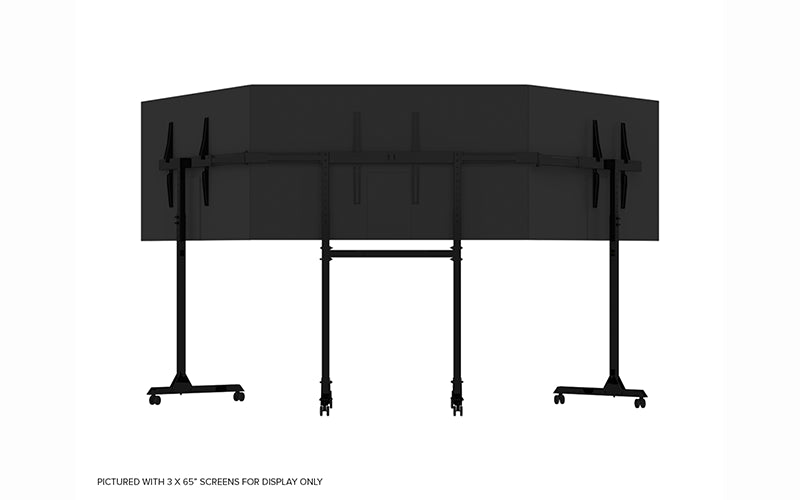 Free Standing Triple Monitor Stand