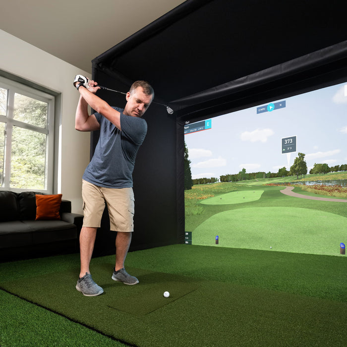 Pro Golf Simulator Enclosure Kit with Impact Screen by Carl’s Place