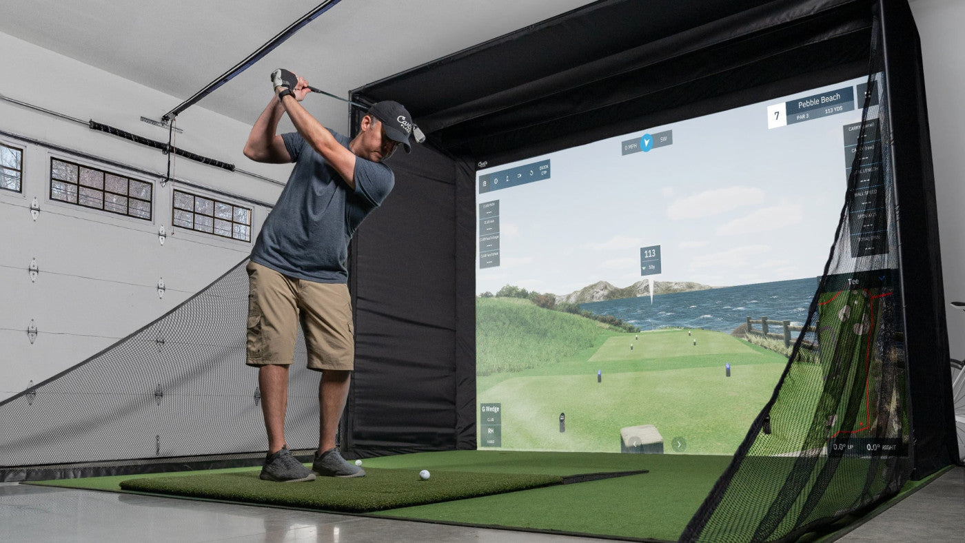 DIY Golf Simulator Enclosure Kit with Impact Screen by Carl’s Place