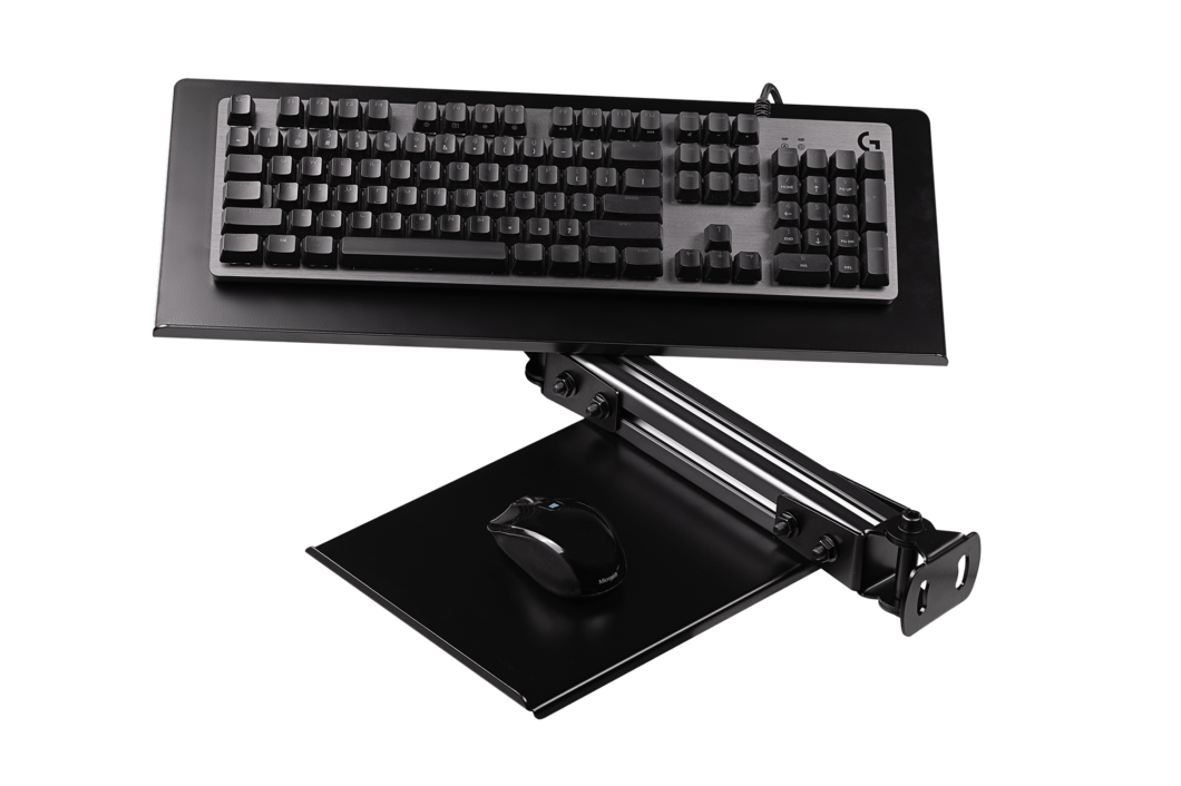 F-GT Elite Pro Keyboard and Mouse Tray (Carbon Grey)
