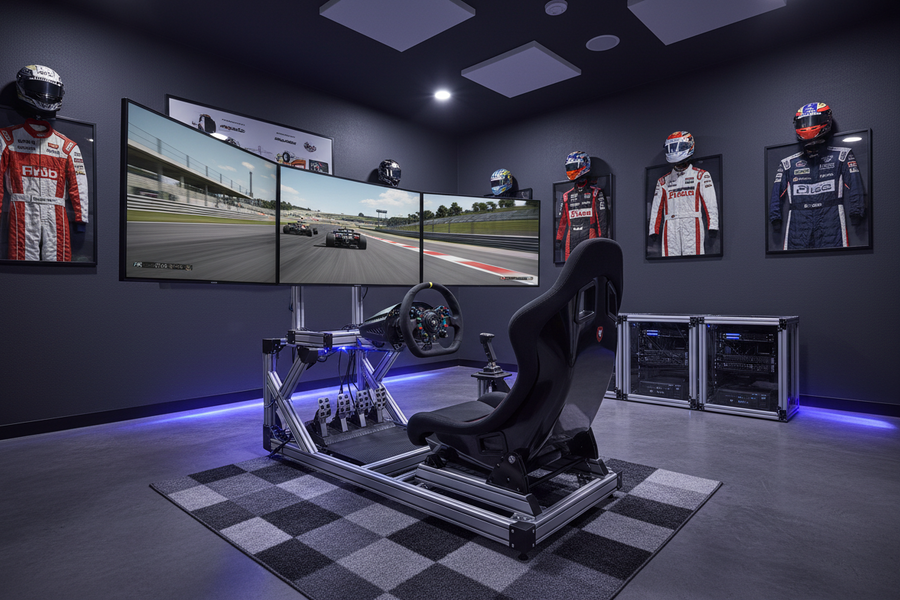 Motion-ready racing rooms